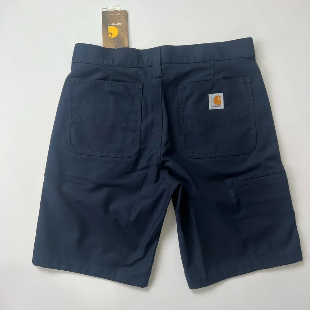 Carhartt Men’s Navy Size 30 Rugged Work Shorts Navy Blue Side Pocket
Inseam: 10” - Picture 3 of 16